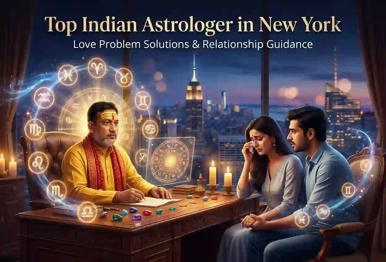 Top Indian Astrologer in New York for Love Problem Solutions & Relationship Guidance