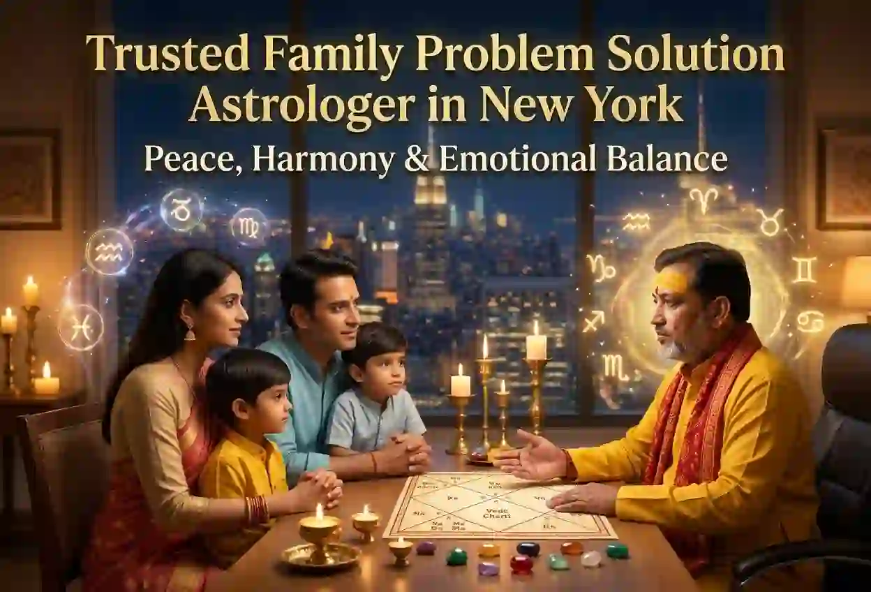 Trusted Family Problem Solution Astrologer in New York for Peace & Harmony