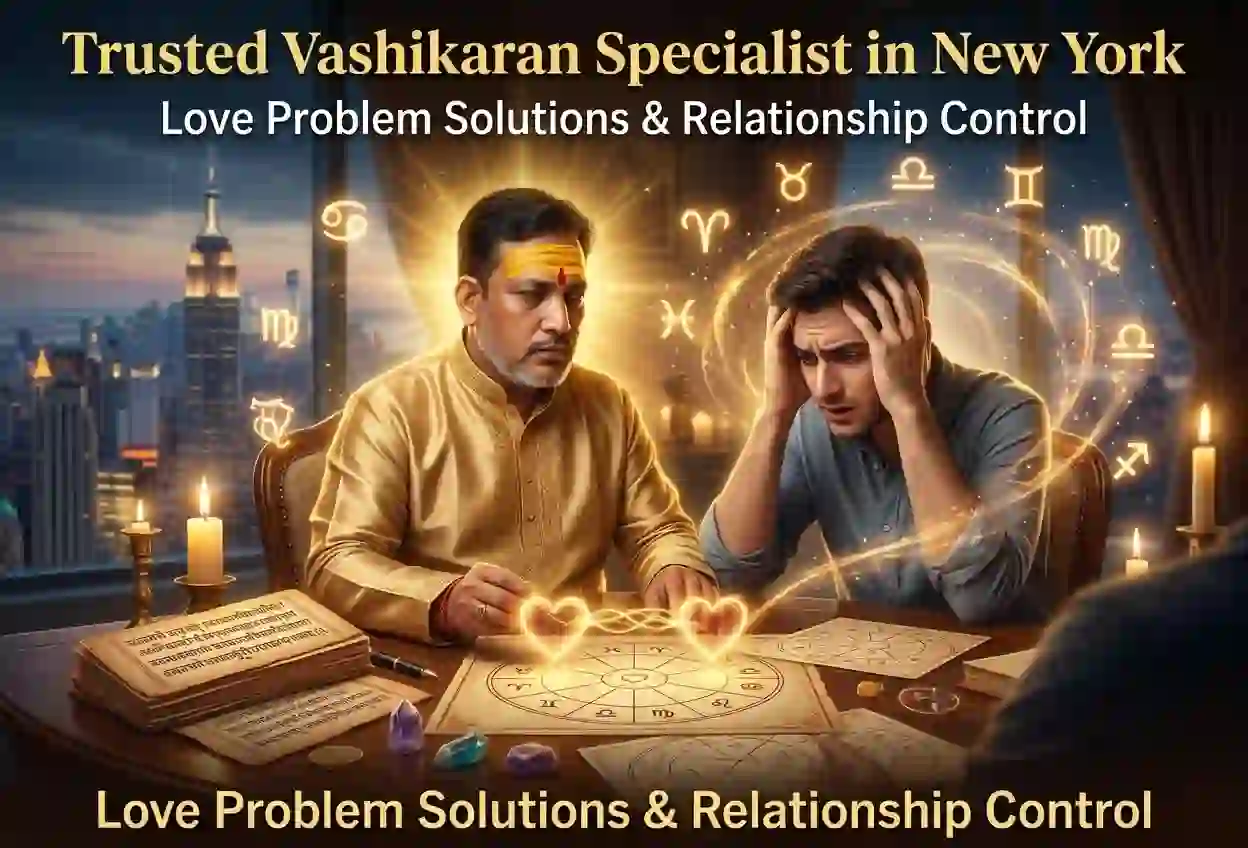 Trusted Vashikaran Specialist in New York for Love Problem Solutions & Relationship Control