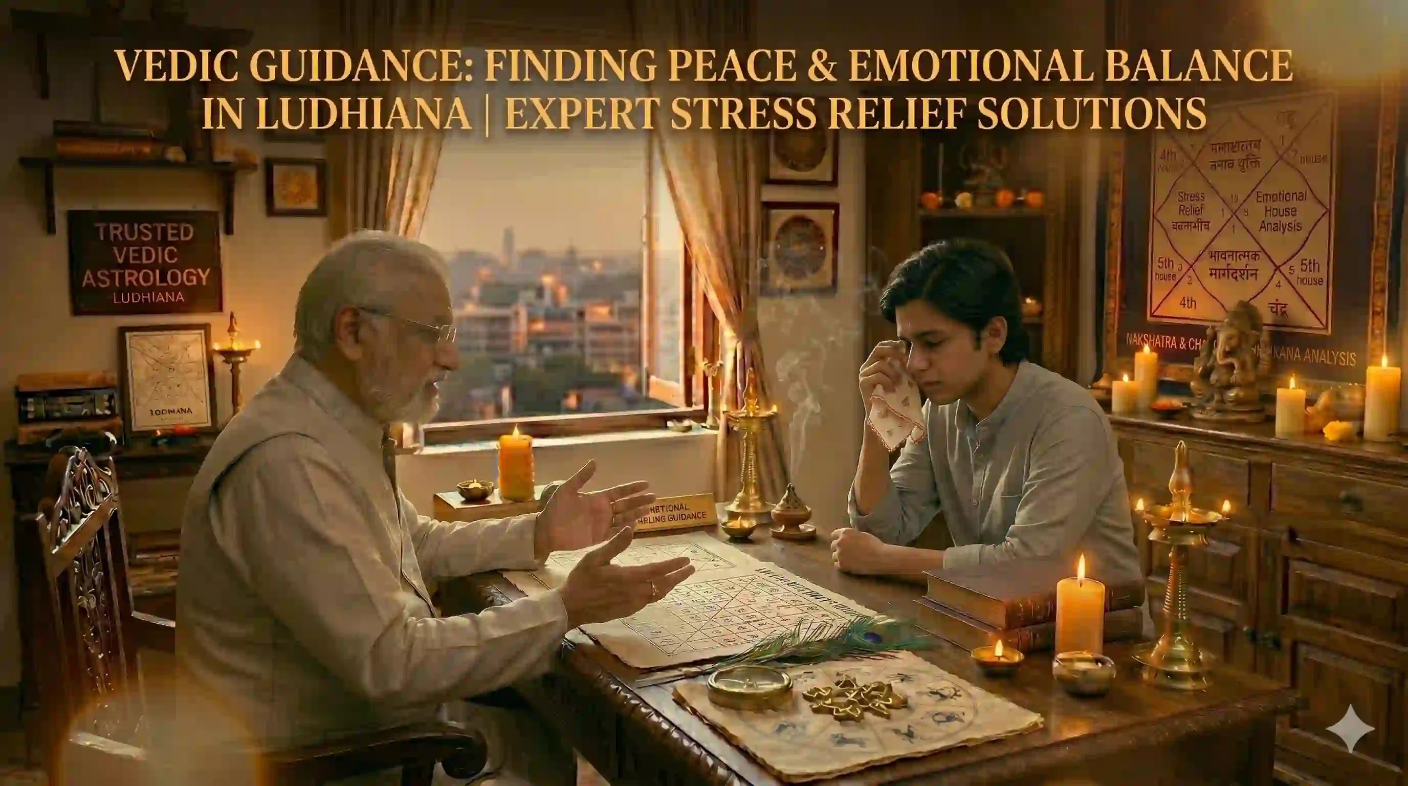 How Astrology Helps Reduce Stress and Negative Thinking in Ludhiana