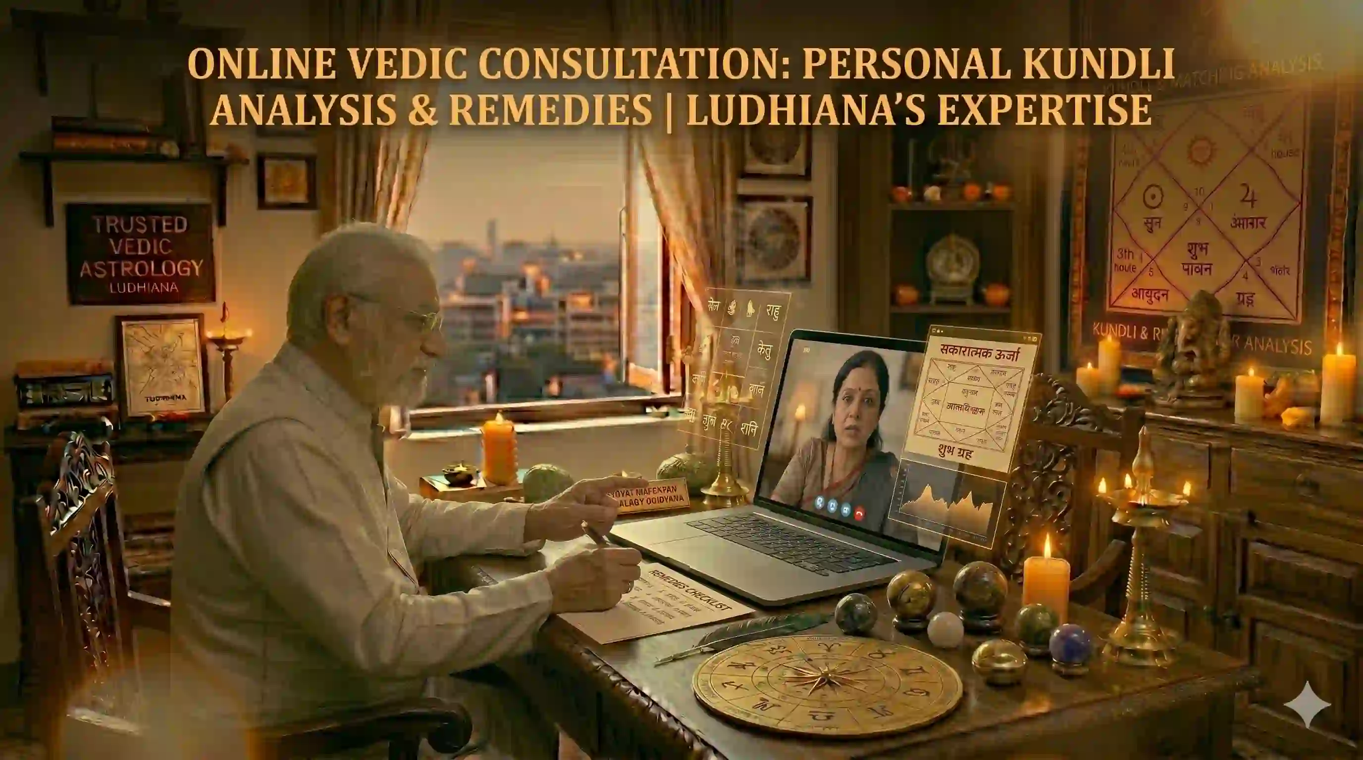 Benefits of Online Kundli Analysis in Ludhiana