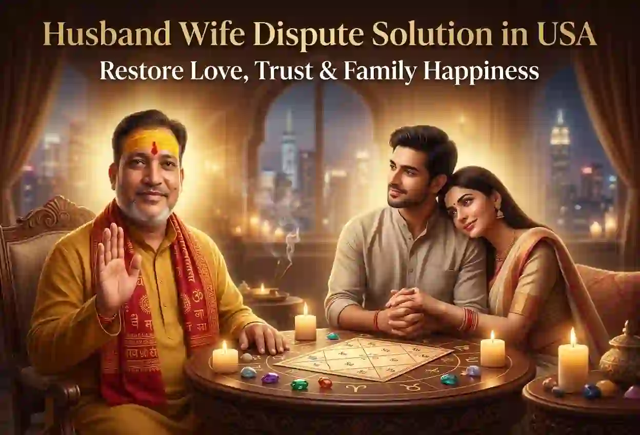 Husband Wife Dispute Solution in USA – Trusted Astrology Guidance for Peaceful Married Life