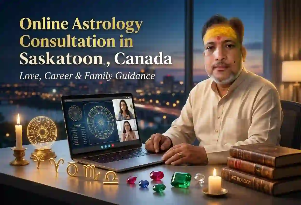 Online Astrology Consultation in Saskatoon, Canada – Trusted Guidance for Love, Career & Family Matters