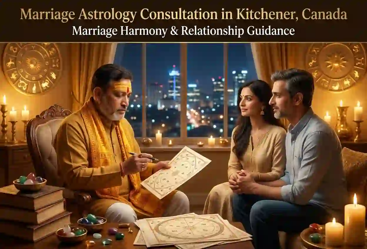 Marriage Astrology Consultation in Kitchener, Canada – Trusted Guidance for a Happy & Harmonious Married Life